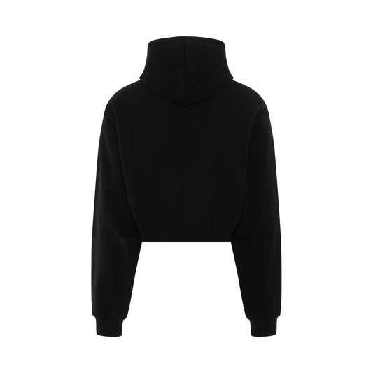 Magnet Attached Hoodie in Black