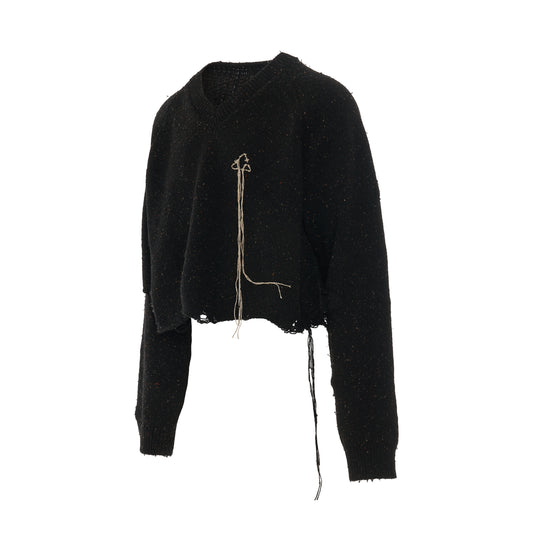 Magnet Knit Pullover in Black