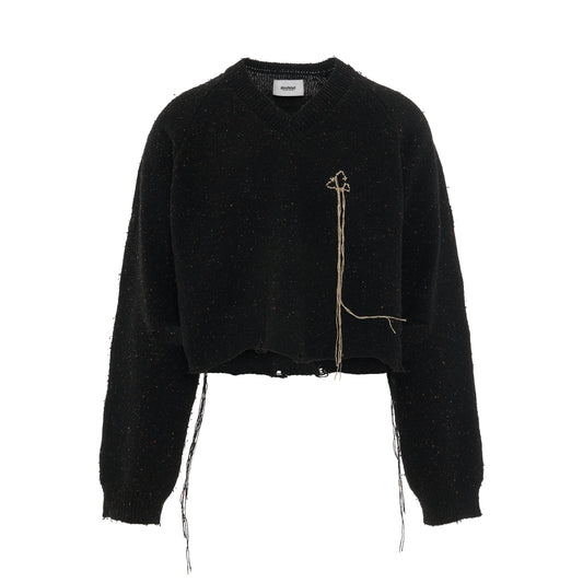 Magnet Knit Pullover in Black