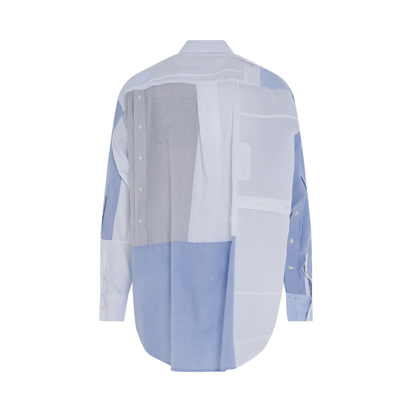 Upcycle Oversize Shirt in Blue