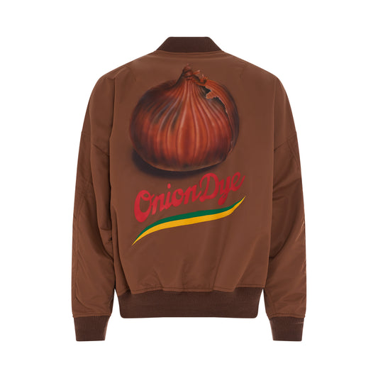 Vegetable Dyed MA-1 Bomber Jacket in Onion