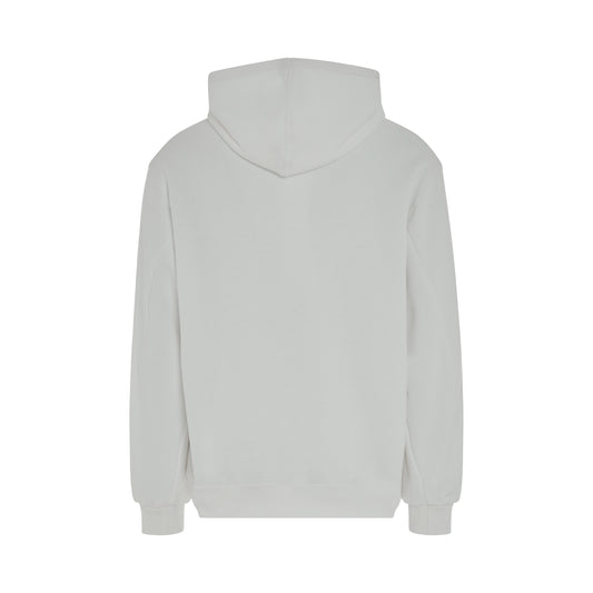 Photo Stitch Hoodie in White