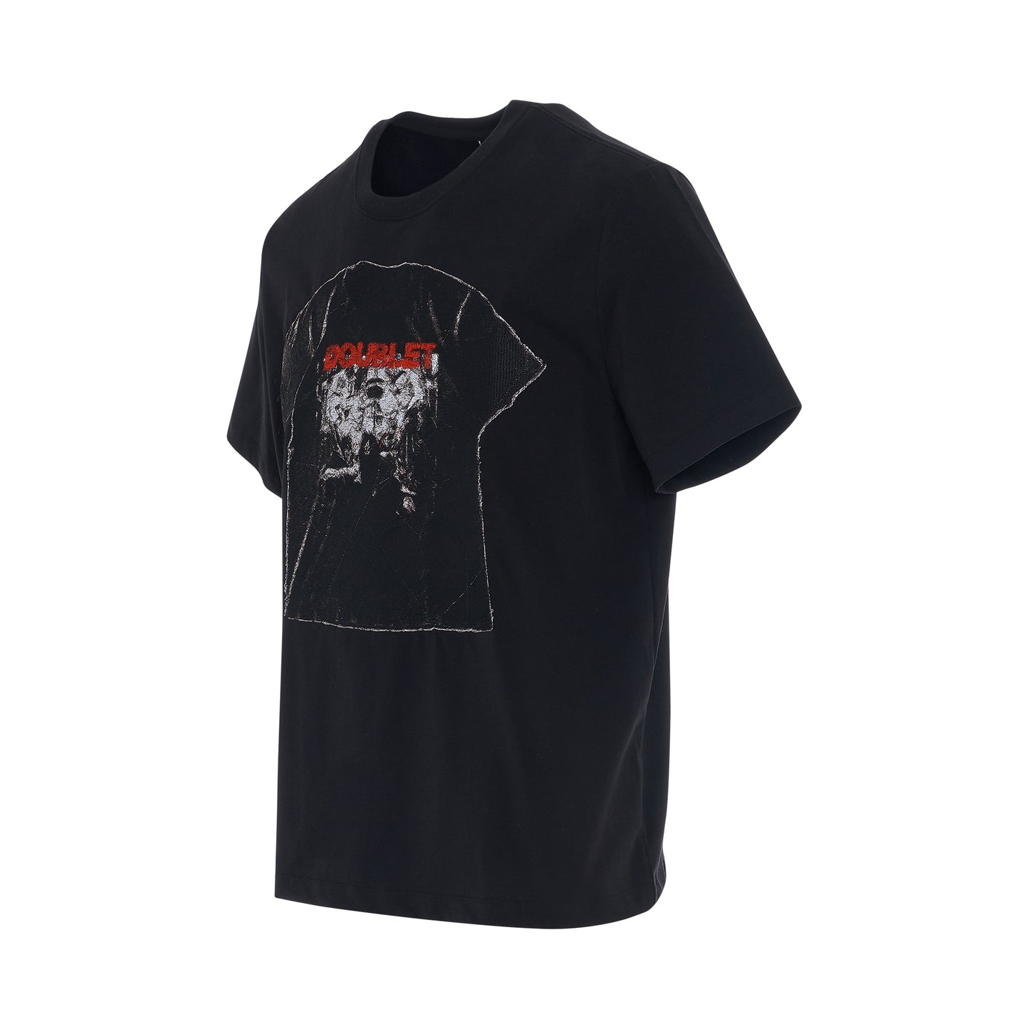 Photo Stitch T-Shirt in Black