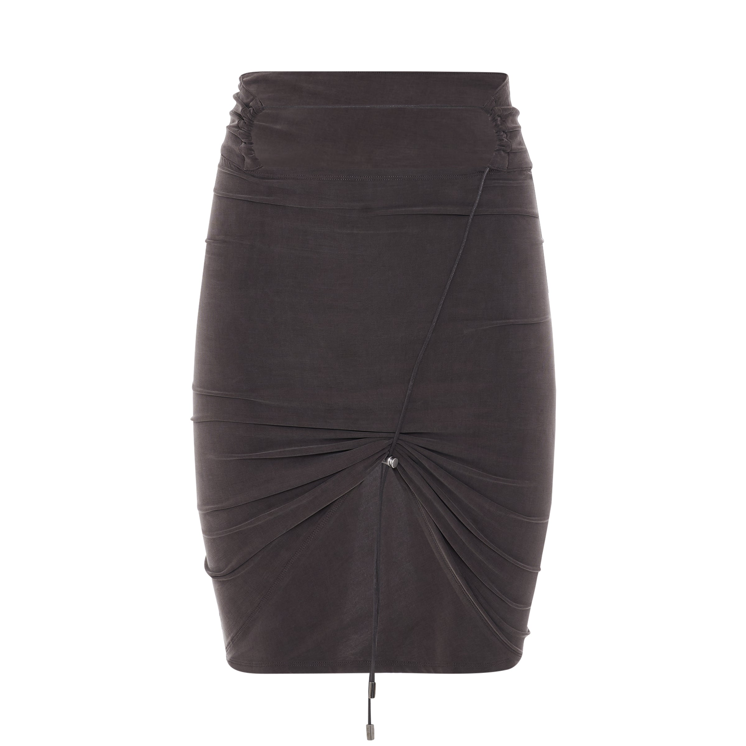 Espelho Asymmetric Mini Skirt in Brown