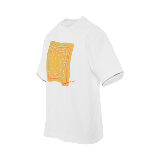 Toahlha Bandana Logo T-Shirt in White