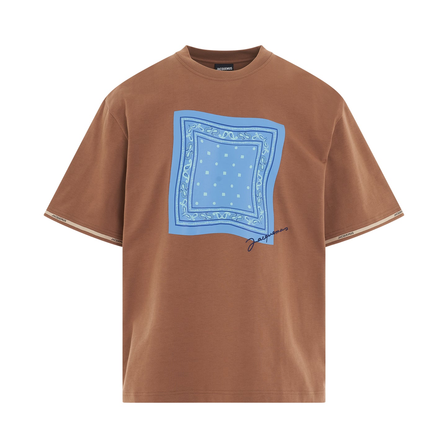 Toahlha Bandana Logo T-Shirt in Brown