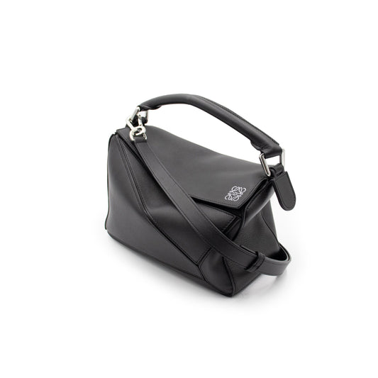 Small Puzzle Bag in Classic Calfskin in Black