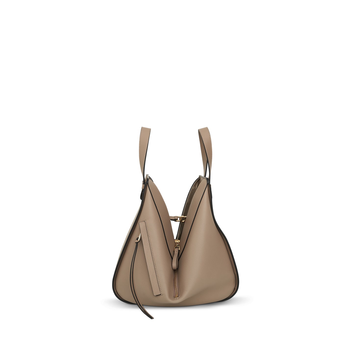 Small Hammock Bag in Classic Calfskin in Sand