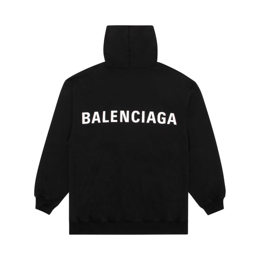 Classic Back Logo Hoodie in Black