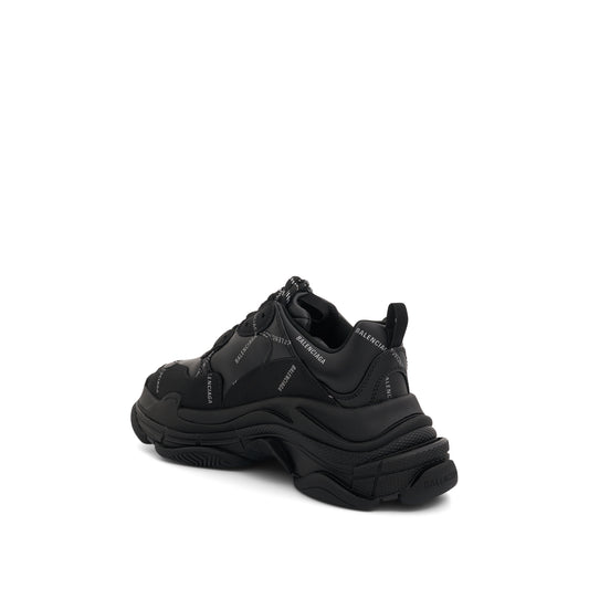 Triple S Sneakers in Black/Reflective