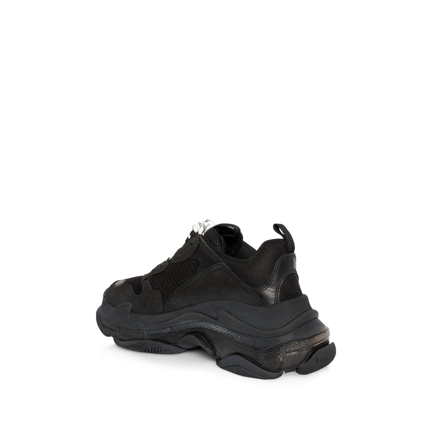 Triple S Clear Sole Sneaker in Black/Grey