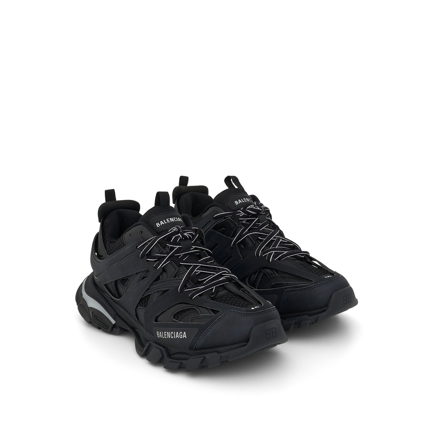 Track LED Lighted Sole Sneaker in Black