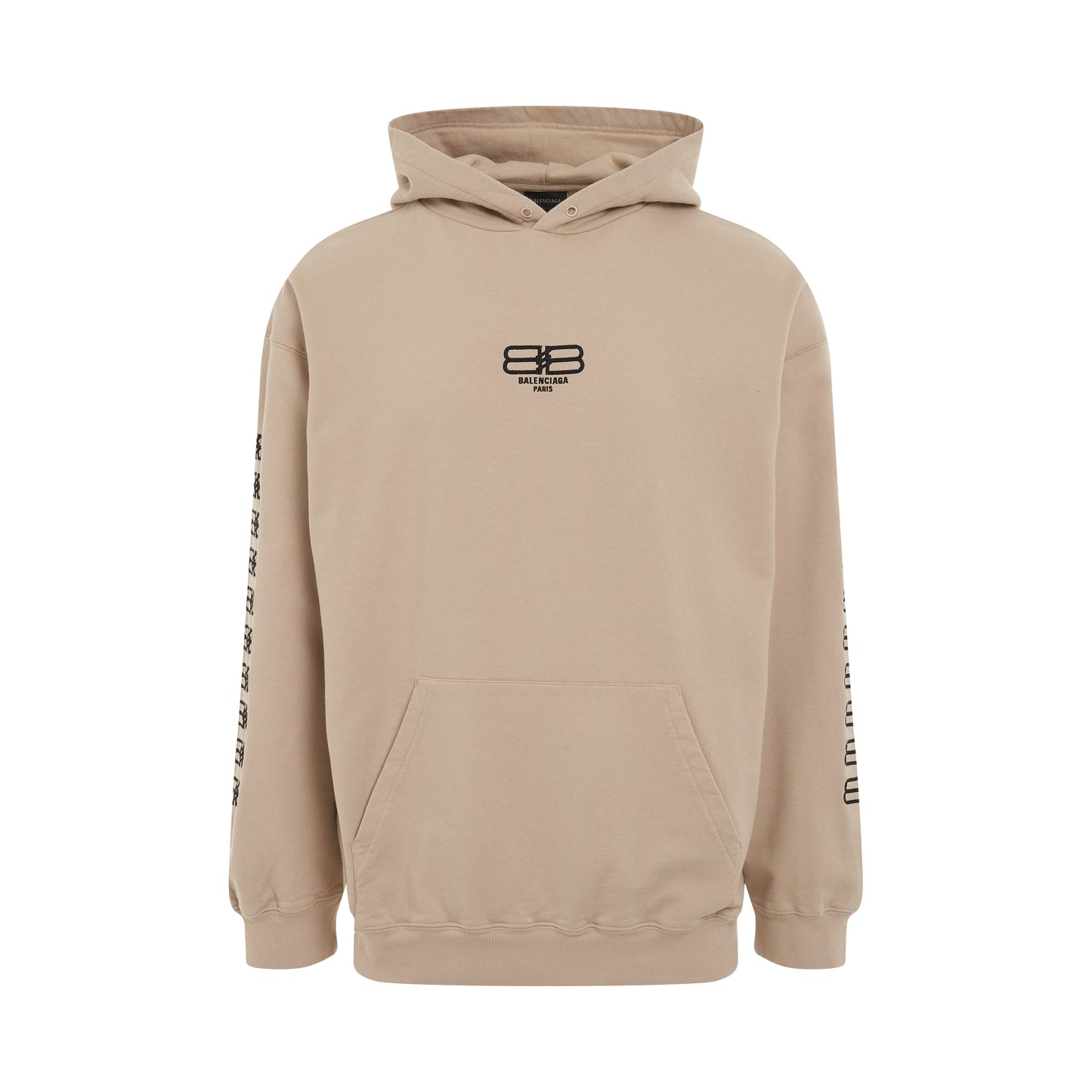 BB Paris Icon Medium Fit Hoodie in Beige