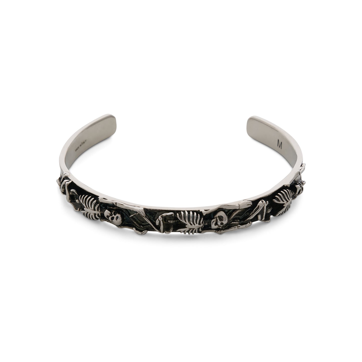 Dancing Skeleton Chain Bracelet in Silver