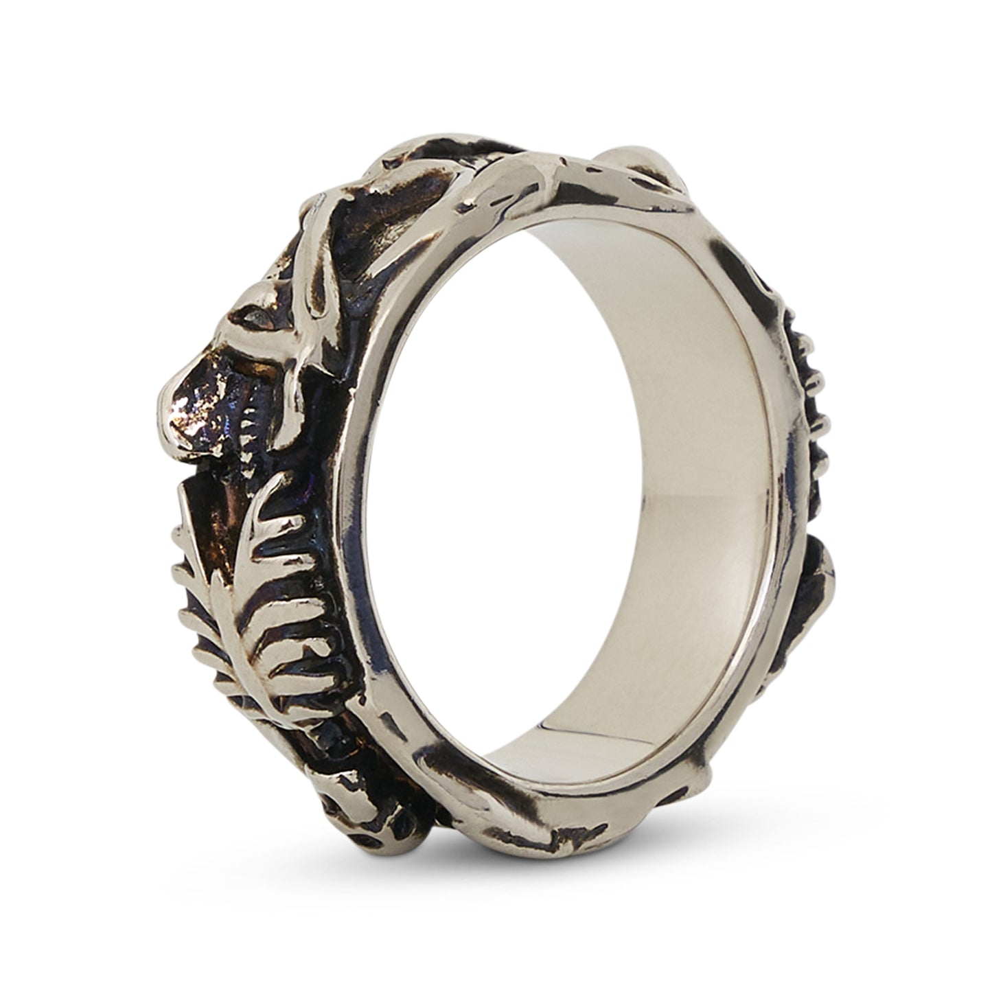 Dancing Skeleton Ring in Silver