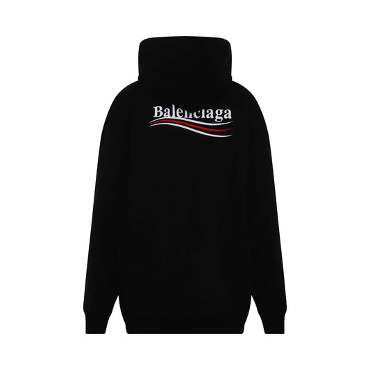 Political Logo Hoodies in Black