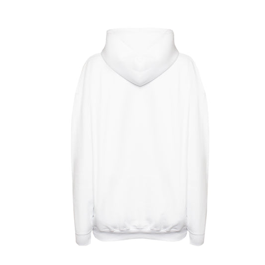 Copyright Logo Hoodie in White