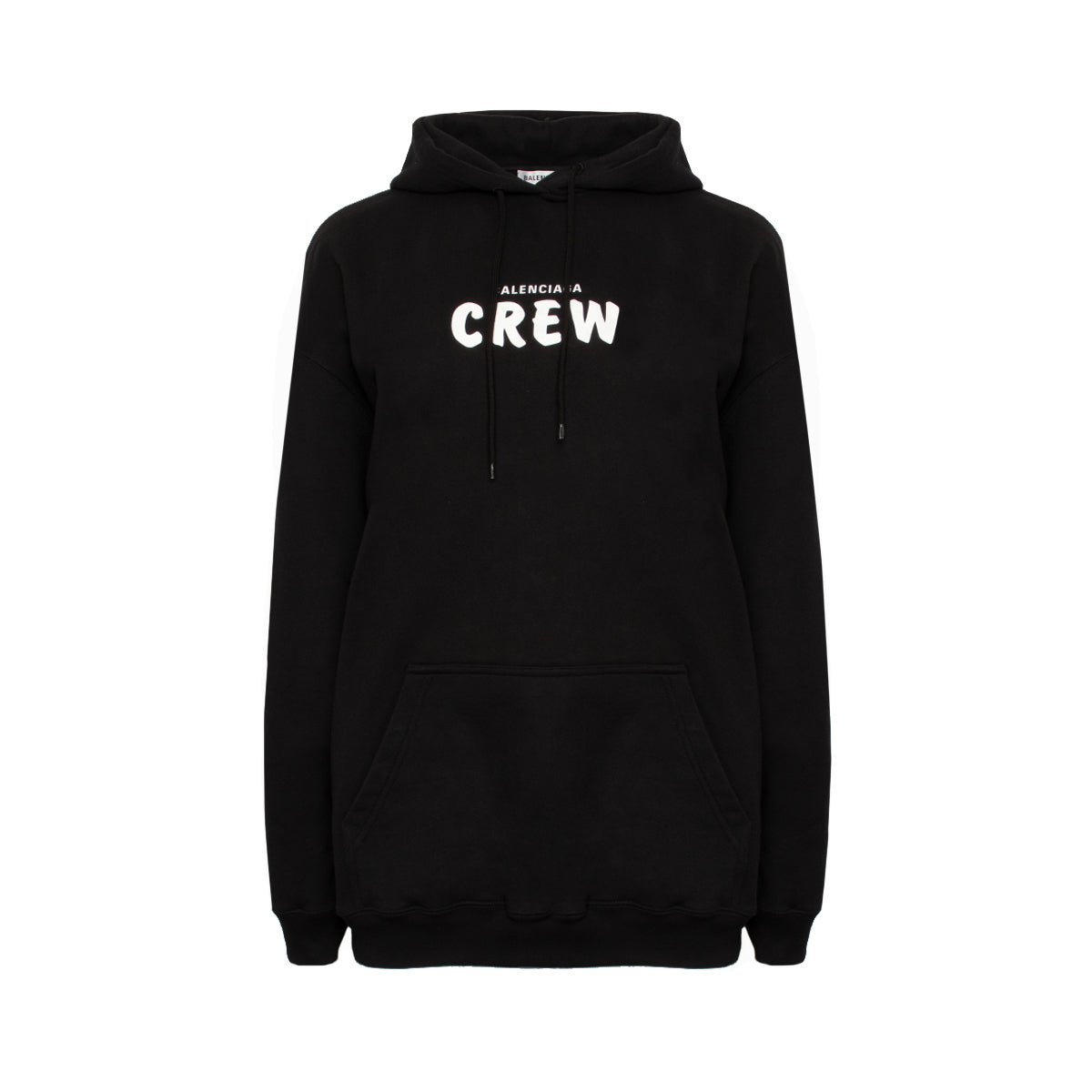 Crew Logo Hoodie in Black