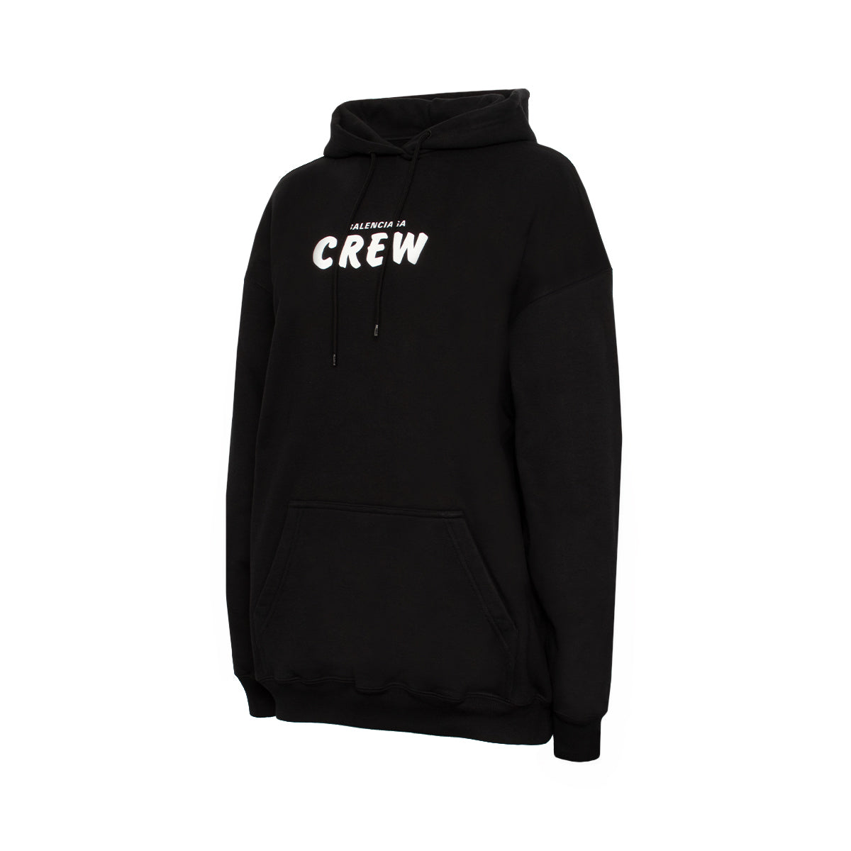Crew Logo Hoodie in Black