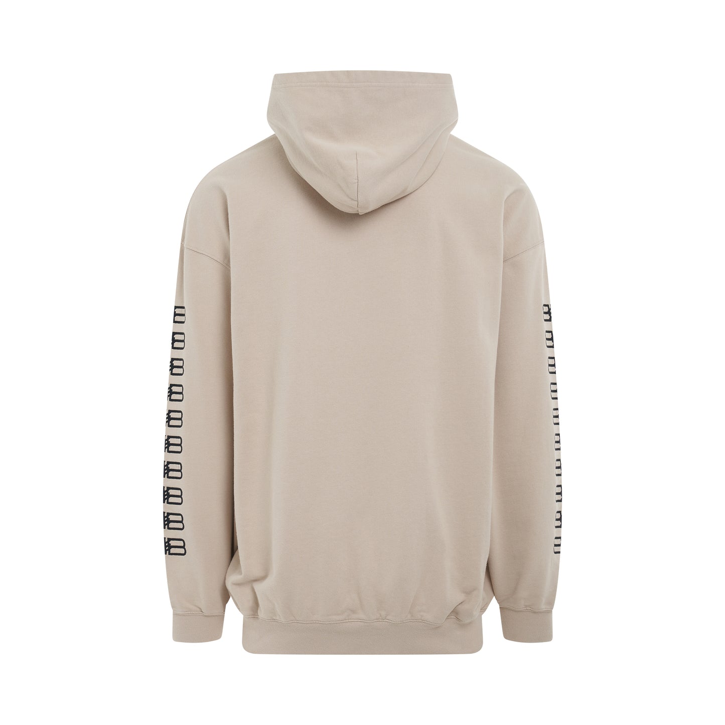 BB Paris Icon Embroidered Medium Fit Hoodie in Beige/Black