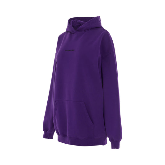 Medium Fit Hoodie in Deep Purple/Black