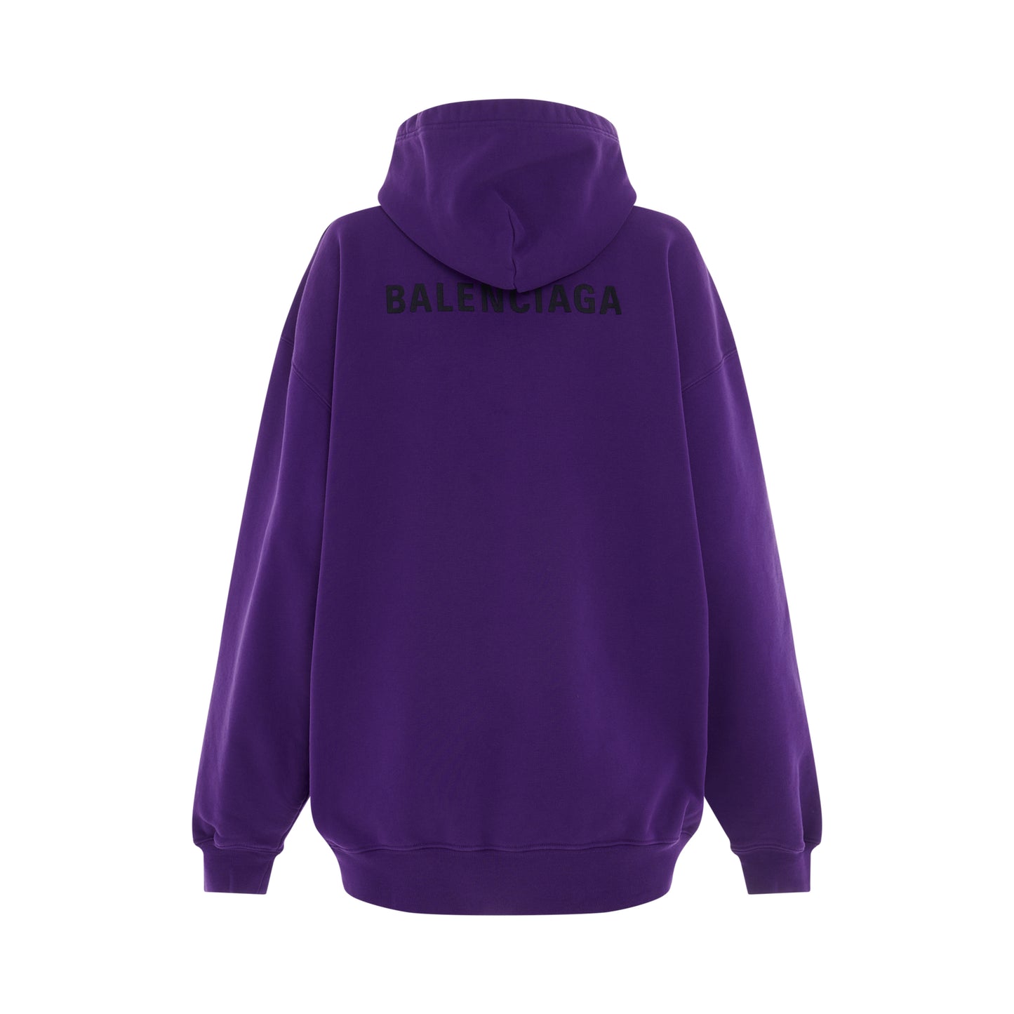 Medium Fit Hoodie in Deep Purple/Black