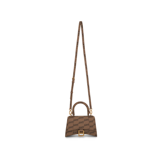 Hourglass XS BB Monogram Bag in Beige/Brown