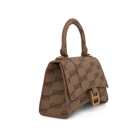 Hourglass XS BB Monogram Bag in Beige/Brown