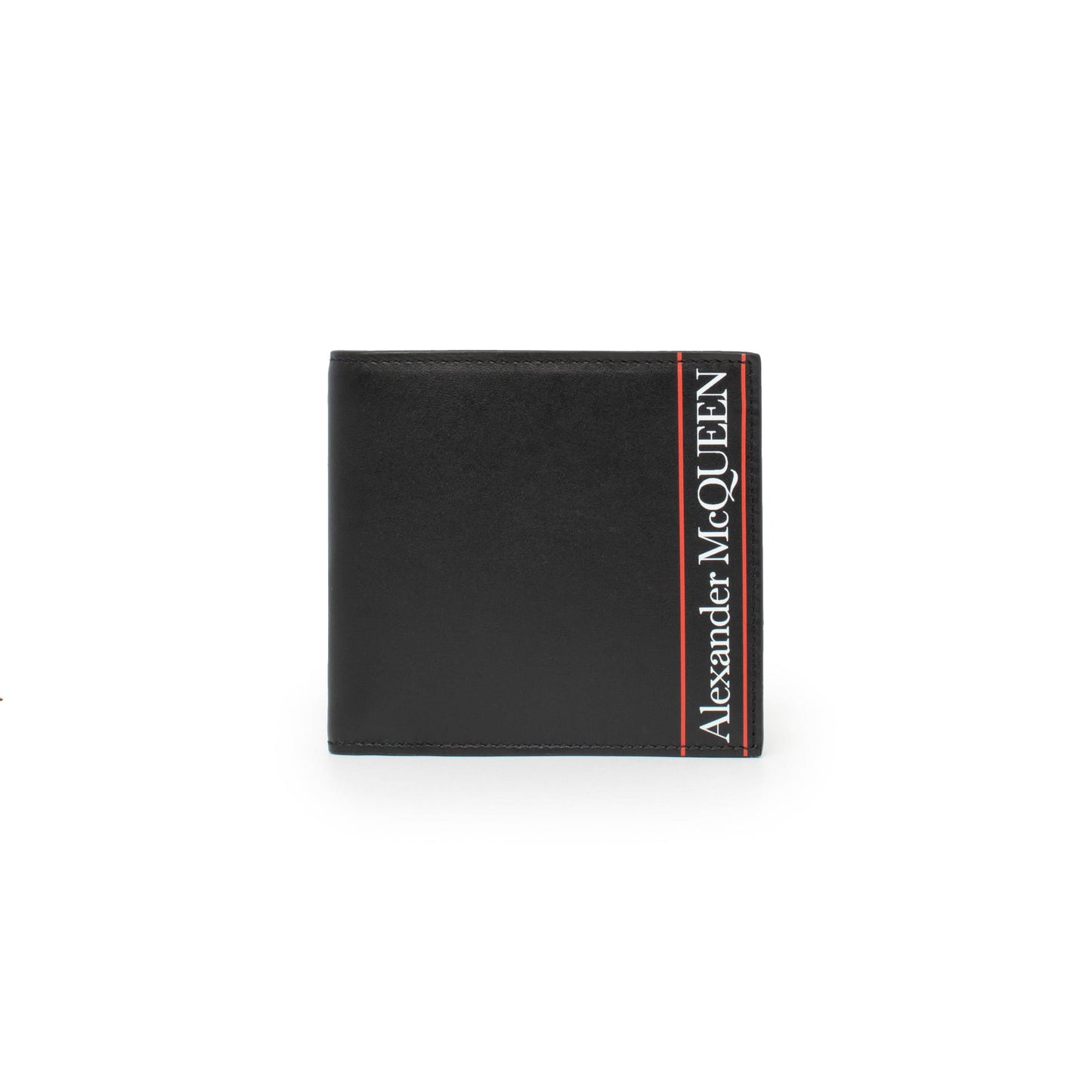 Bi Fold Wallet With Brand Logo in Black