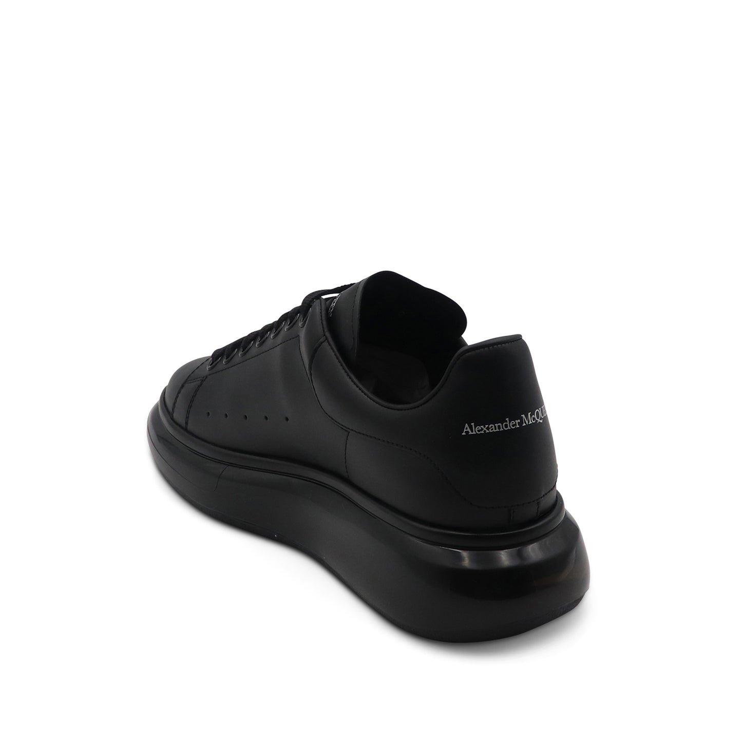 Larry Transparent Sole Sneaker in Black/Black