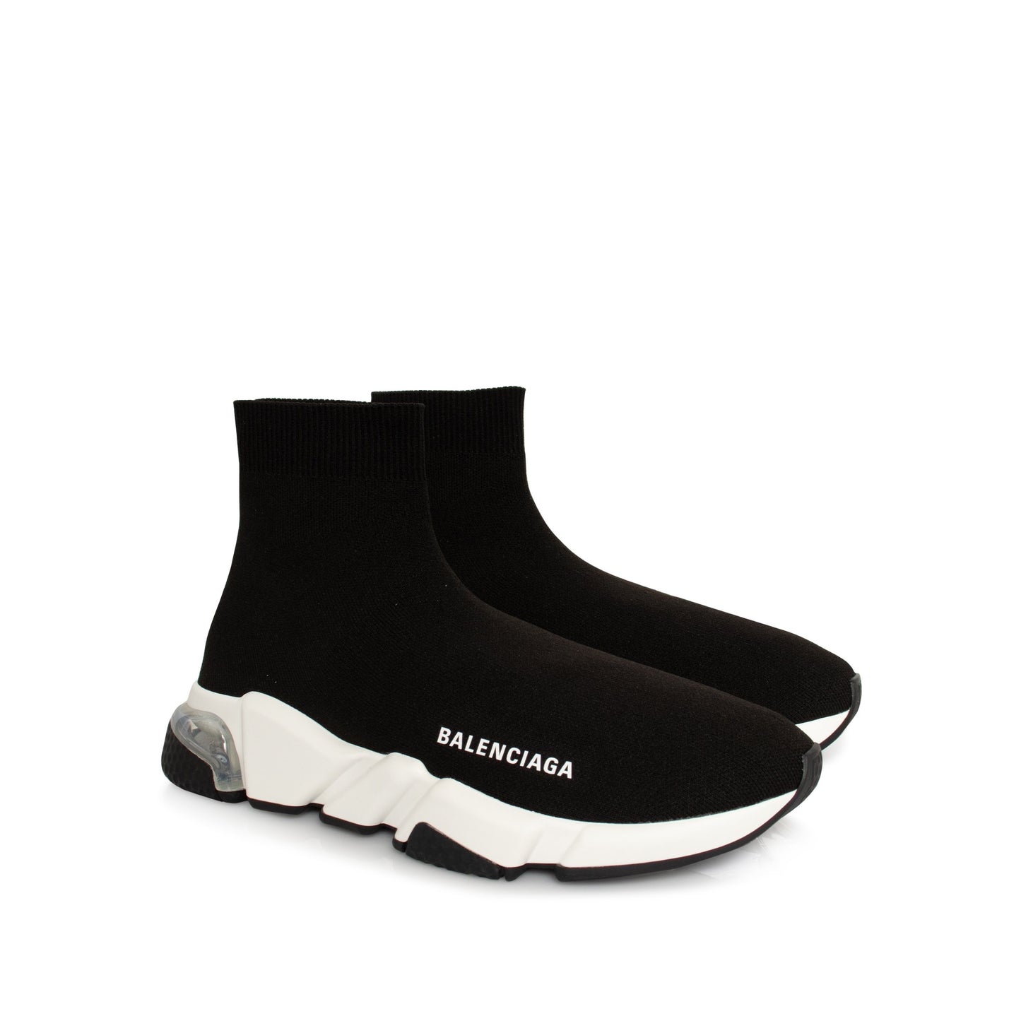 Speed Clear Sole Sneakers in Black