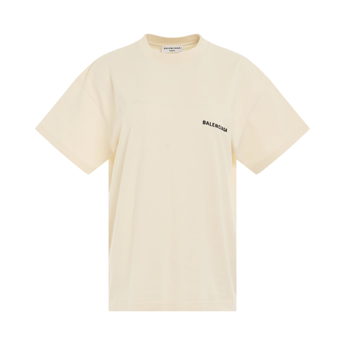 Back Logo Medium Fit T-Shirt in Cream/Black