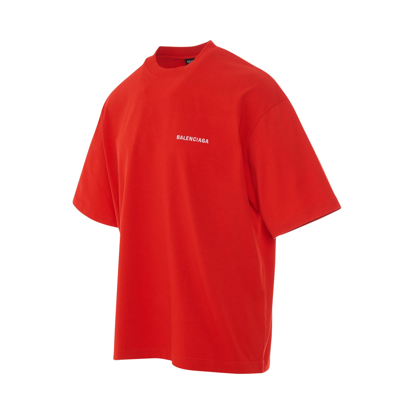 Logo Medium Fit T-Shirt in Bright Red/White