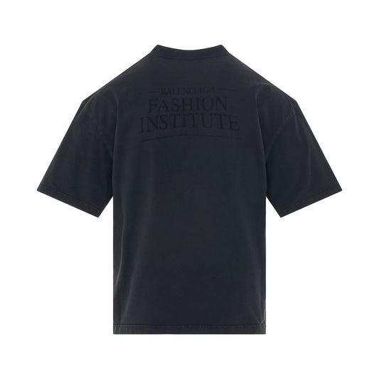 Fashion Institute Medium Fit T-Shirt in Washed Black