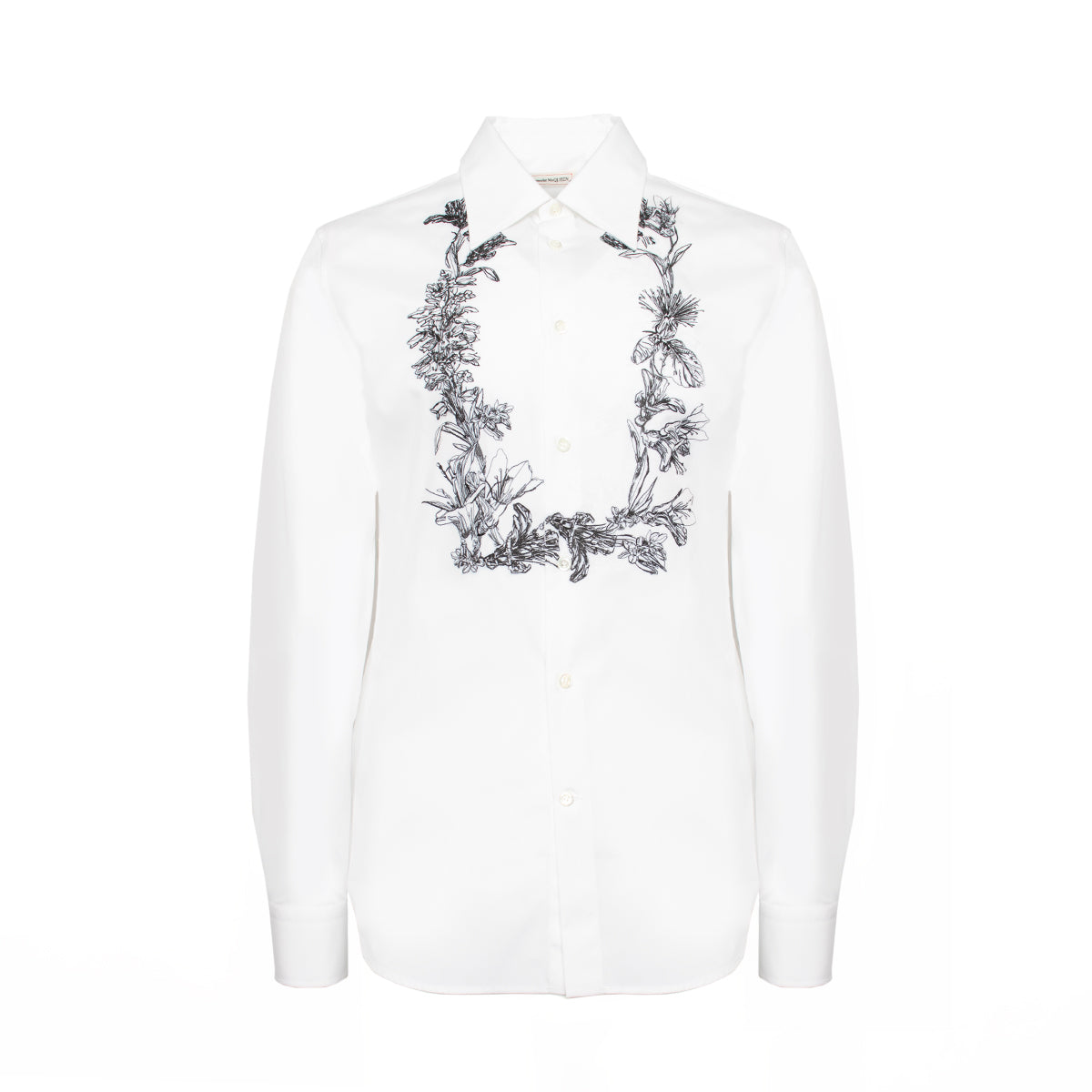 Floral Garland Shirt in White