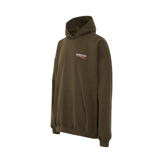 Political Campaign Hoodie in Khaki/White/Red