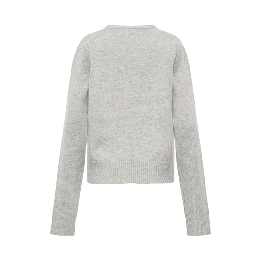 Distressed Effect Cardigan in Grey