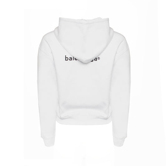 Copyright Logo Zip Hoodie in White