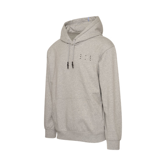 Icon Logo Patch Hoodie in Grey