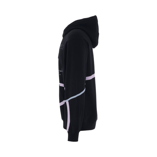 Kinesthetic Taped Hoodie in Black