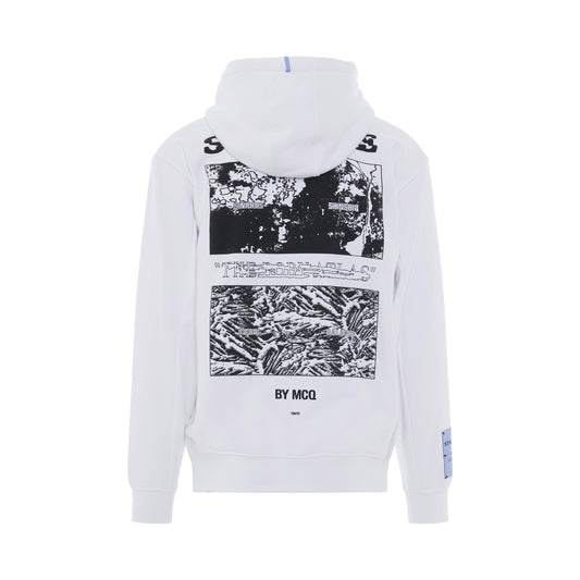 Striae Manifesto Hoodie in White