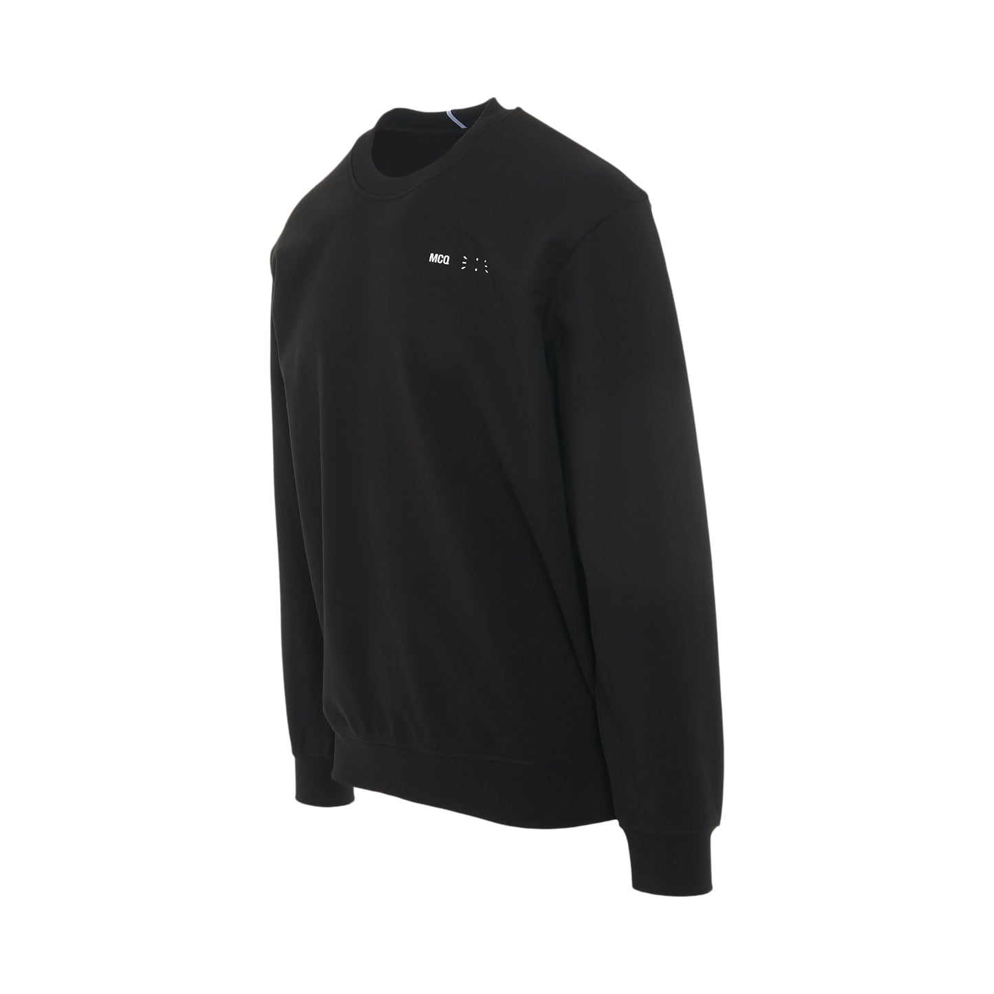 IC0 Embroidered Logo Sweatshirt in Black