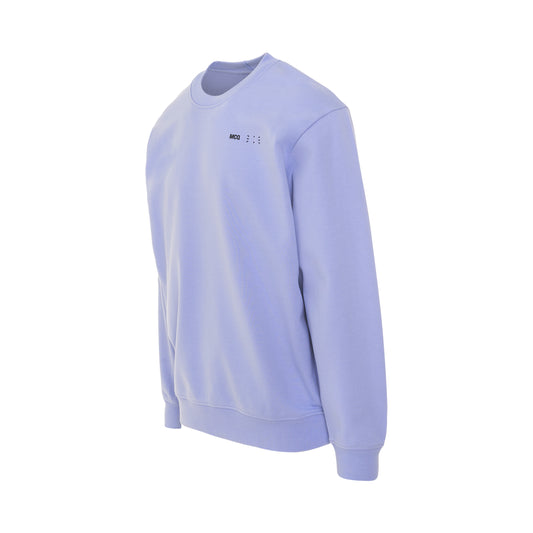 IC0 Embroidered Logo Sweatshirt in Hyper Lilac