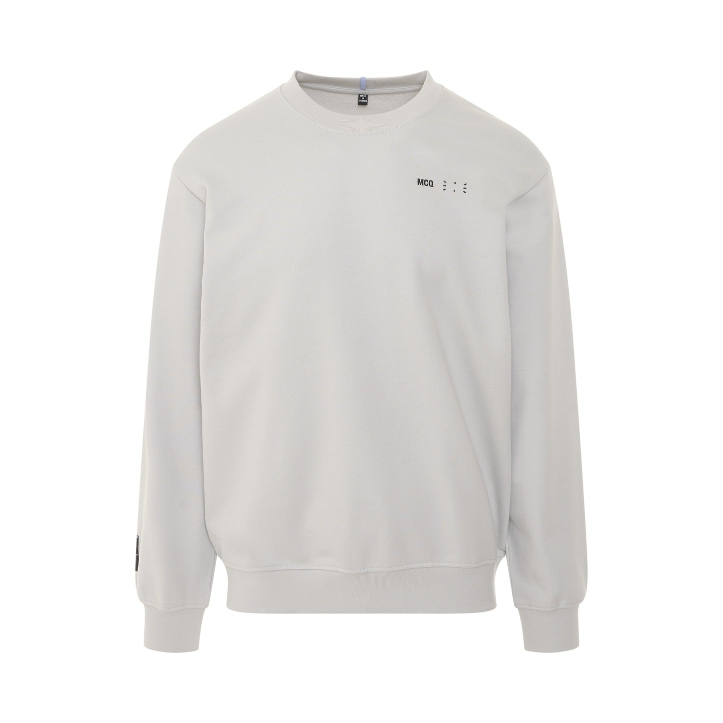 IC0 Embroidered Logo Sweatshirt in Alloy