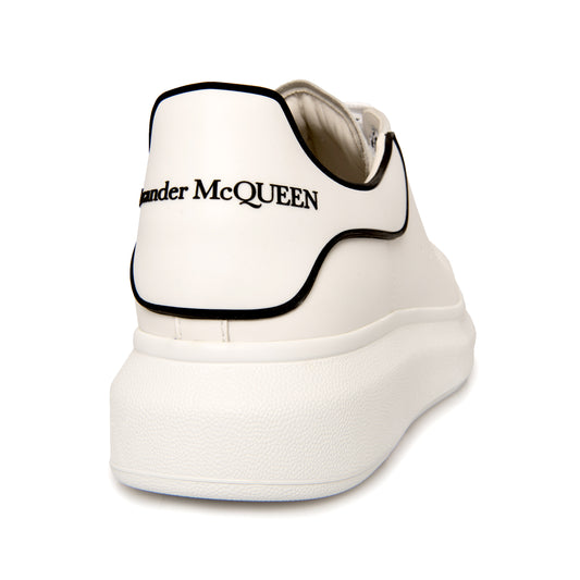 Larry Rubber Heel Sneaker in White