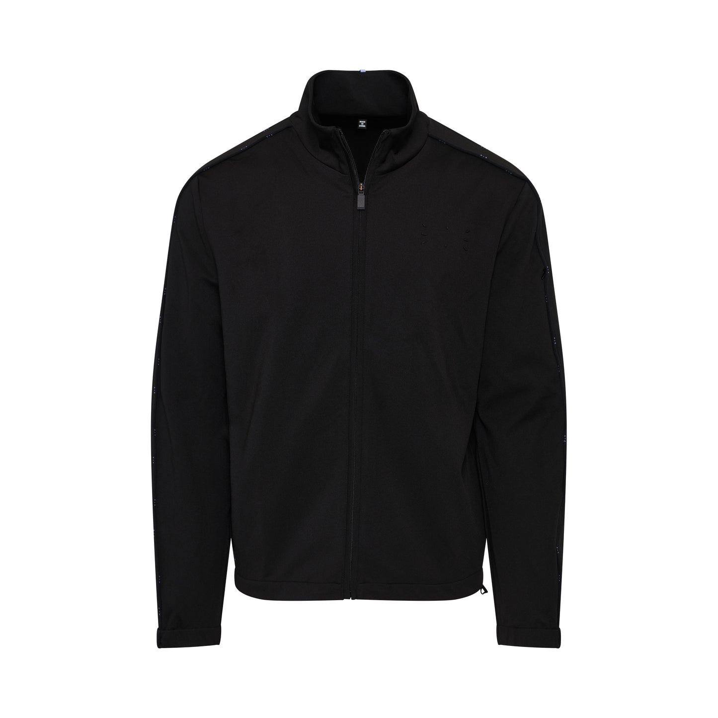 Icon Logo Patch Track Top Jacket in Black