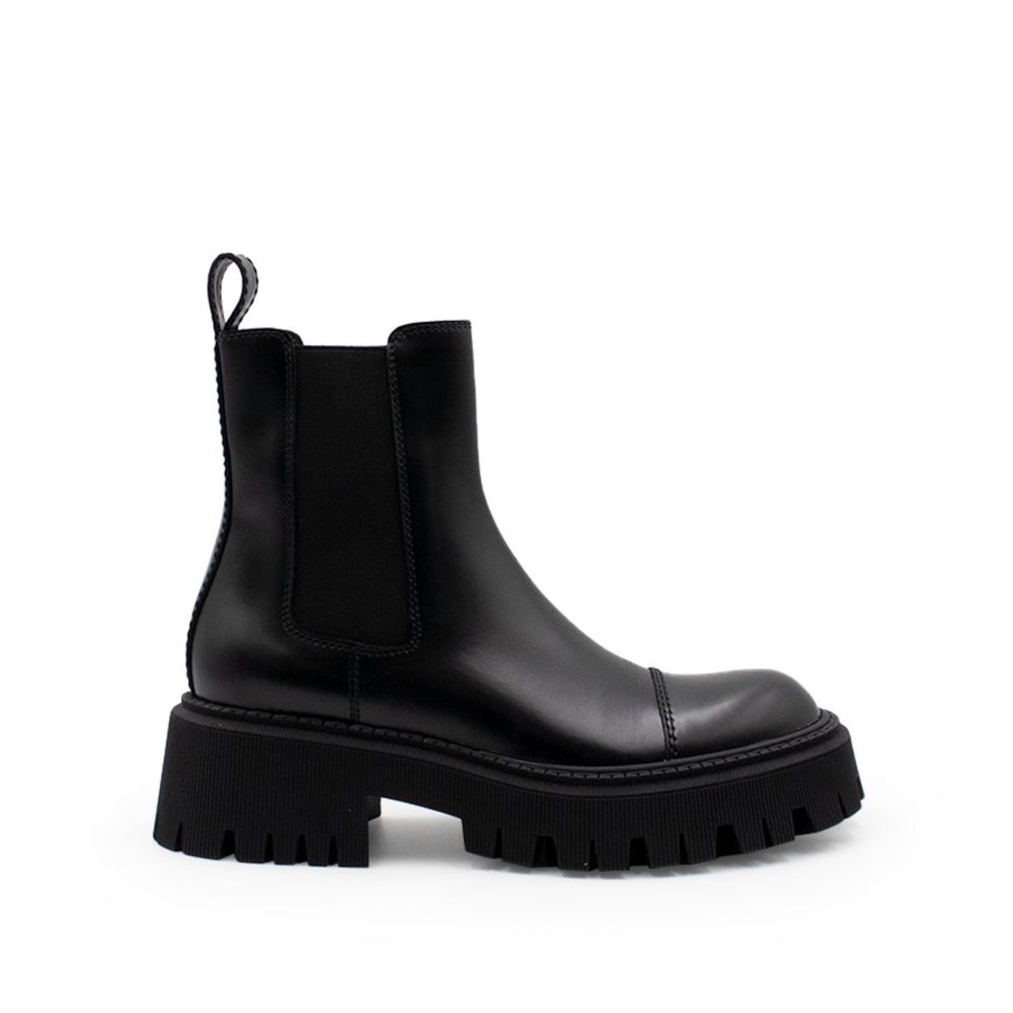 Tractor Ankle Boots in Black