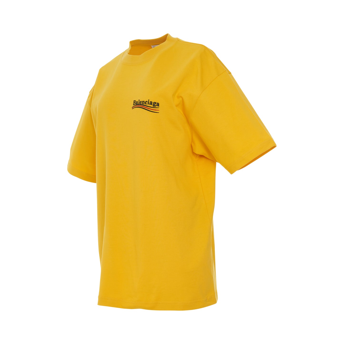 Political Campaign Large Fit T-Shirt in Yellow