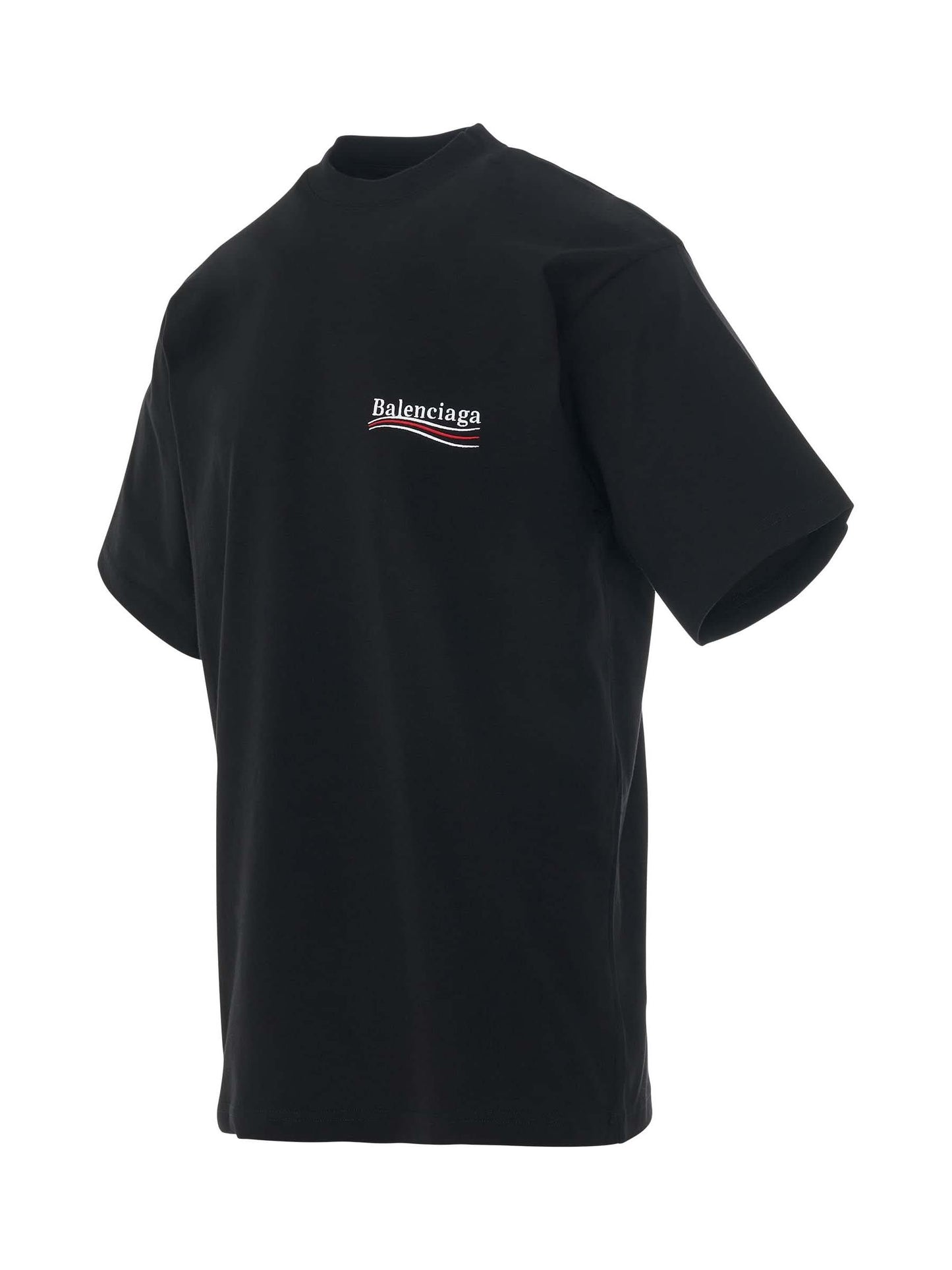Political Campaign Oversized T-Shirt in Black - Main Image