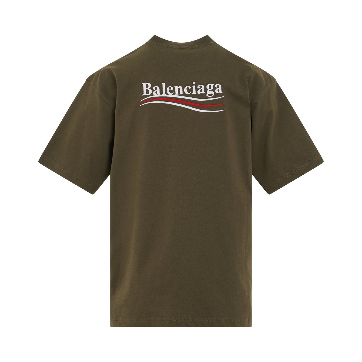 Political Campaign T-Shirt in Khaki/White/Red